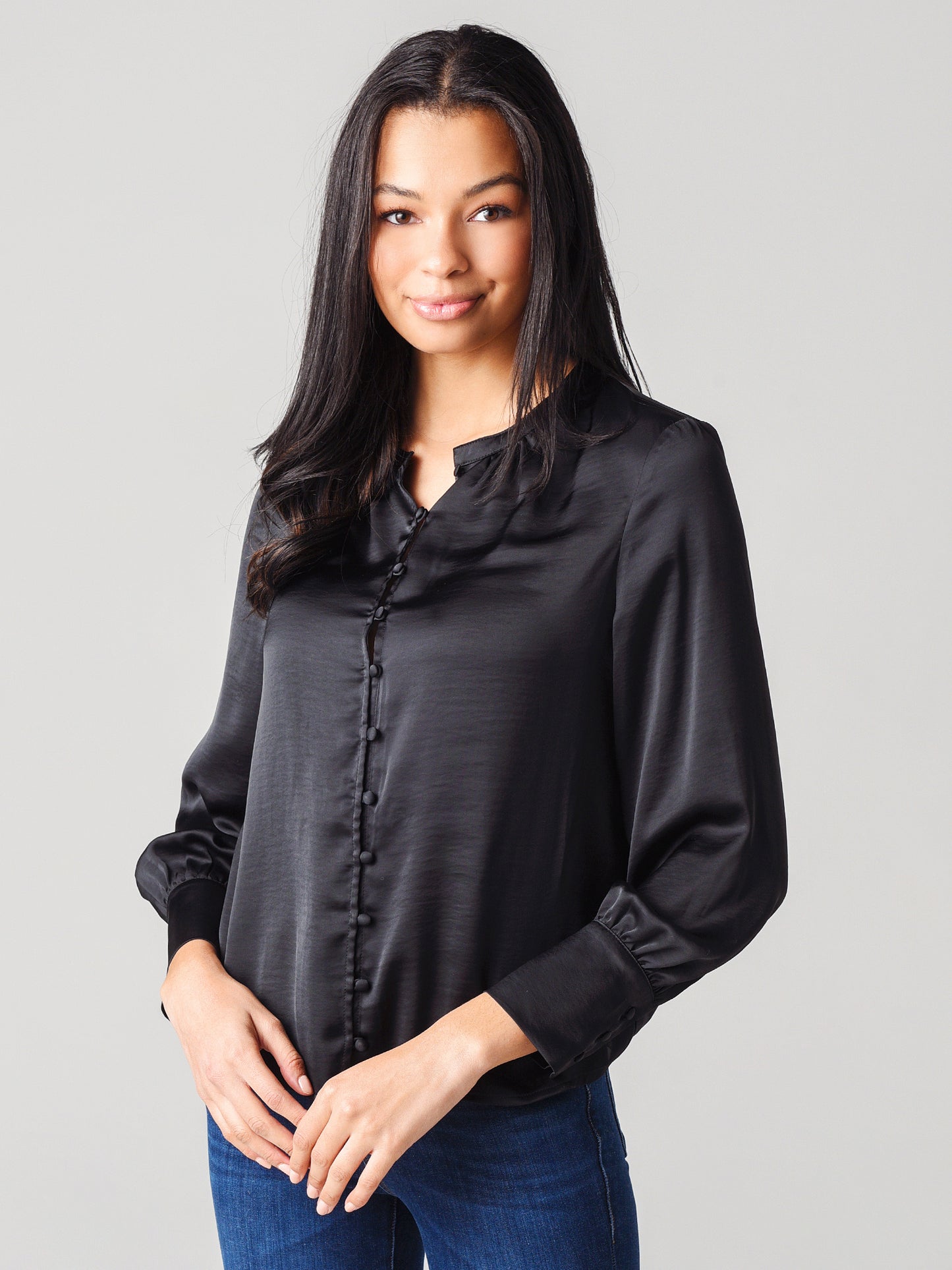 BB Dakota Women's Let It Satin Top - Saint Bernard