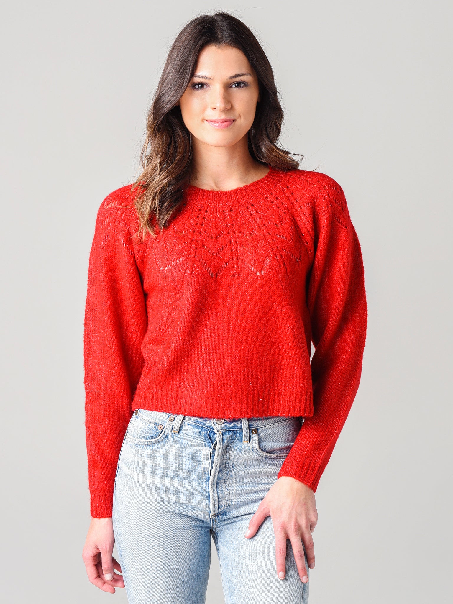 BB Dakota Women's Turn Knit Up Sweater - Saint Bernard