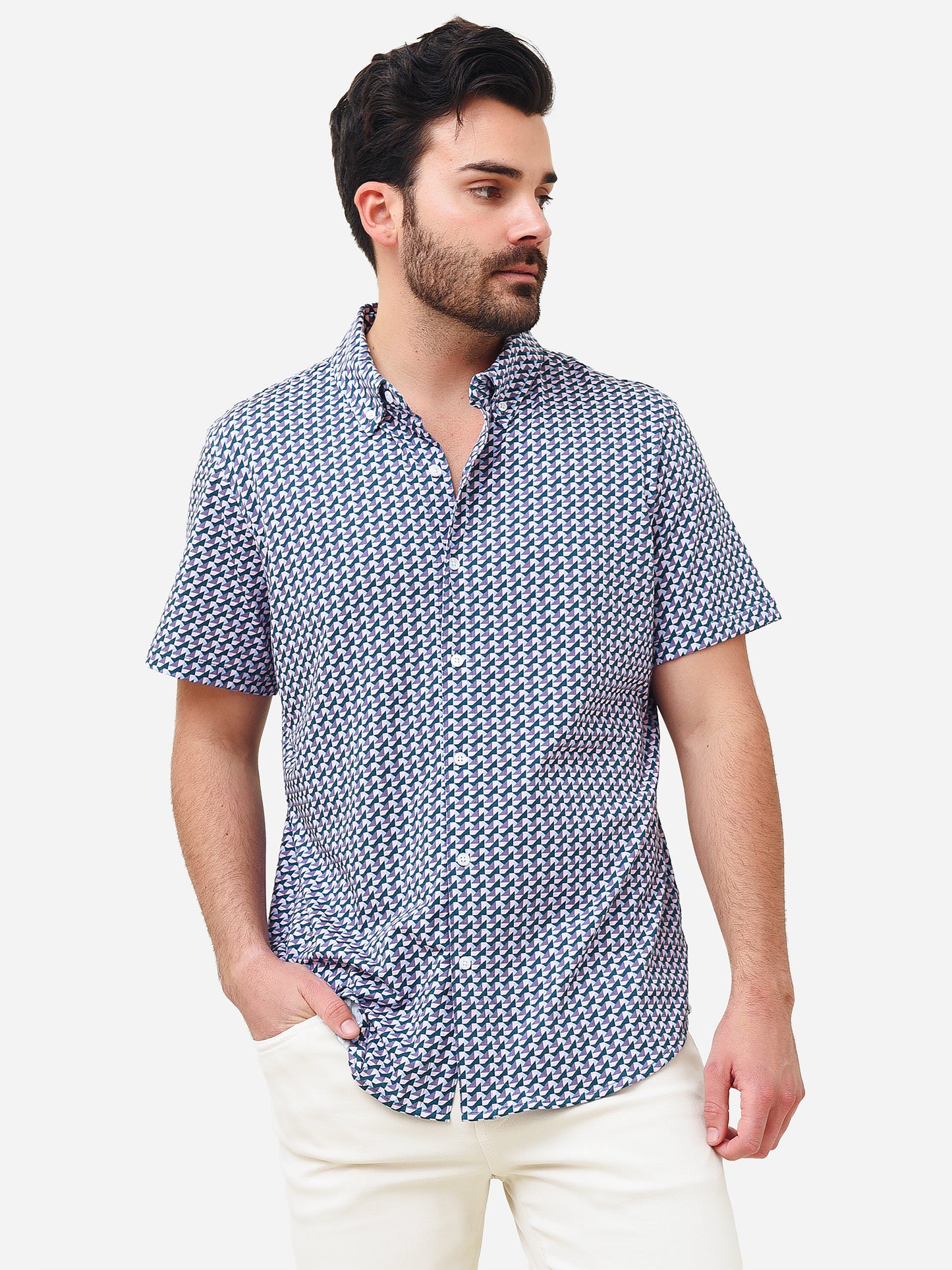 Bonobos Men's Jersey Riviera Shirt - Saint Bernard