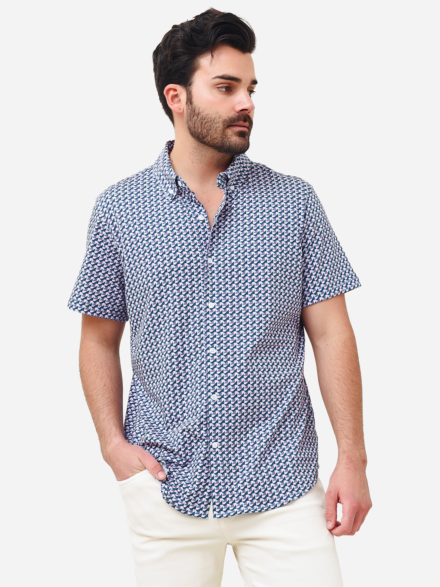 Bonobos Men's Jersey Riviera Shirt - Saint Bernard