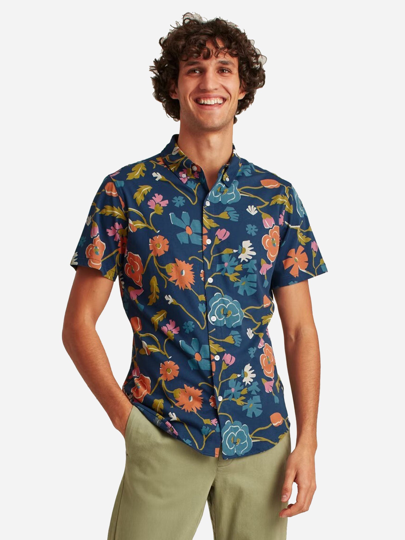 Bonobos Men's Jersey Riviera Shirt - Saint Bernard