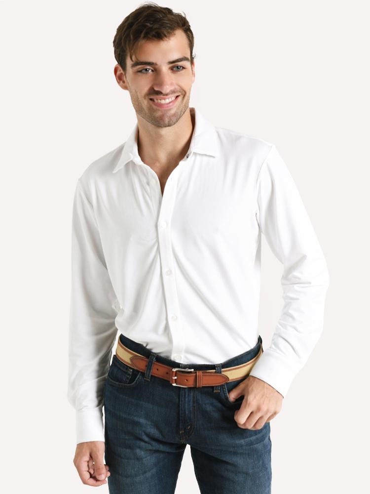 Mizzen + Main Parker Dress Shirt Medium Trim - Saint Bernard
