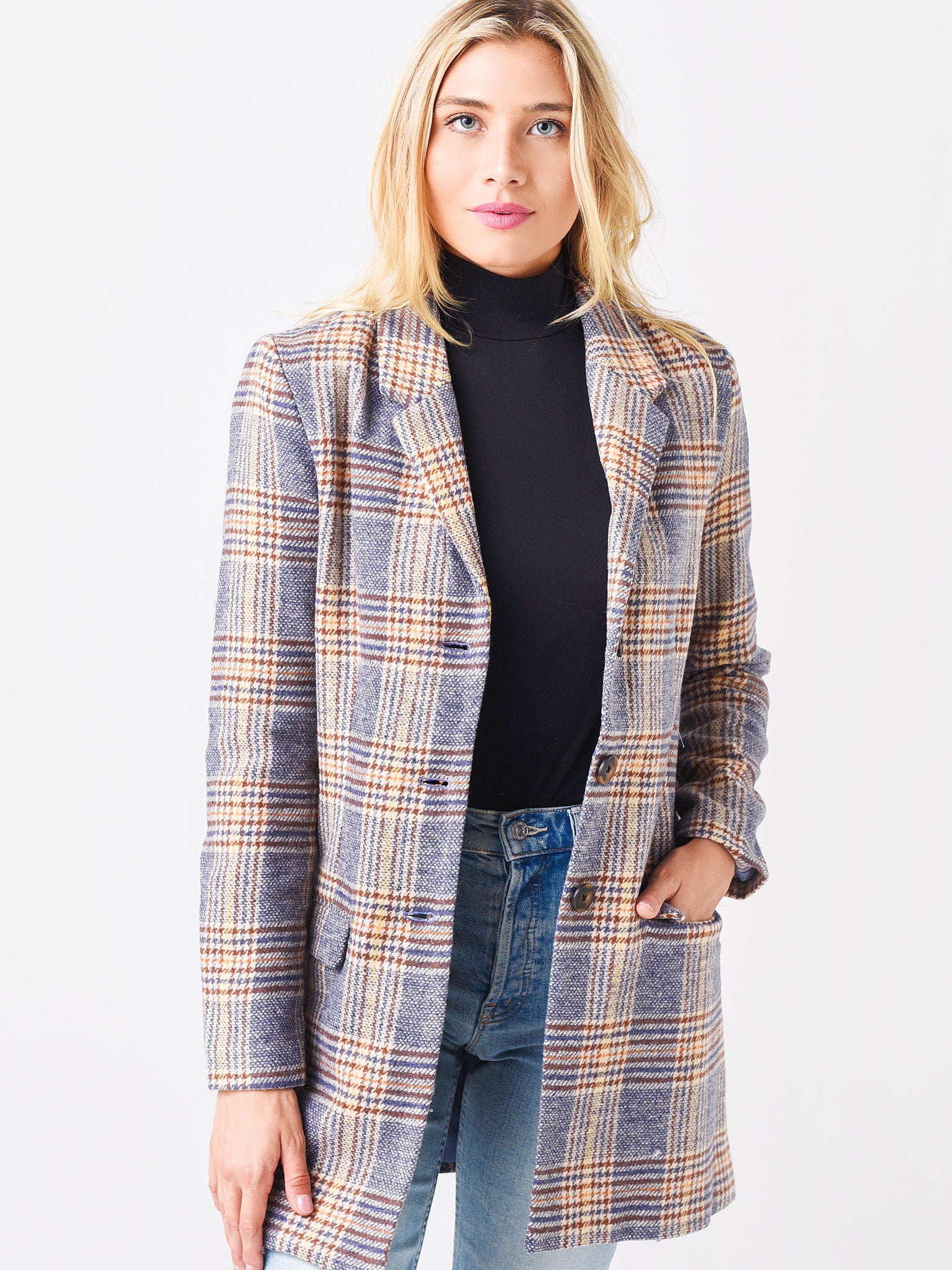 BB Dakota Women's Check You Out Coat - Saint Bernard