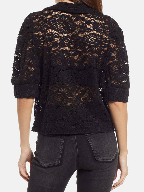 BB Dakota Women's Anytime Any Lace Top