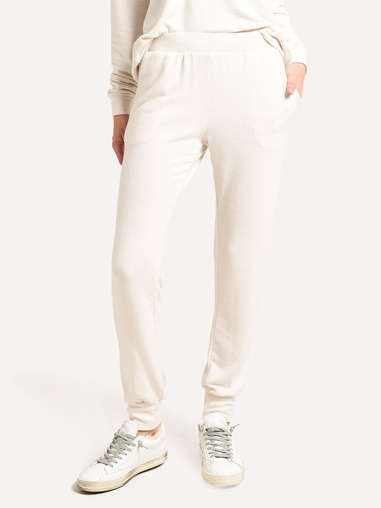 Velvet Women's Blakely Cozy Jersey Cuffed Jogger - Saint Bernard