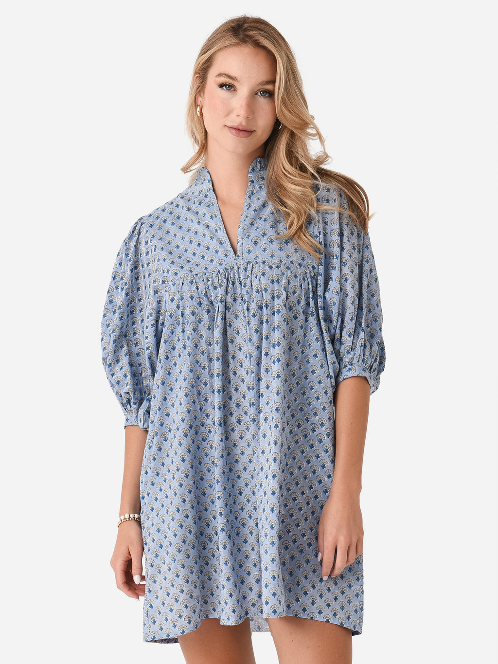 Sur La Vague Women's Blouse Mini Dress - Saint Bernard
