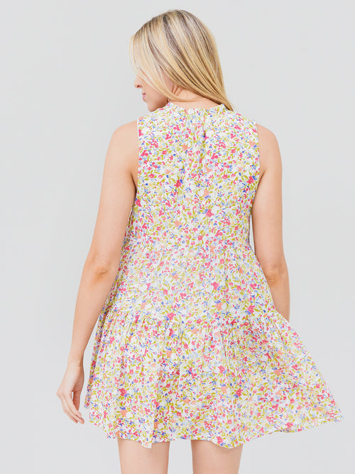 BB Dakota Women's Frills And Florals Dress
