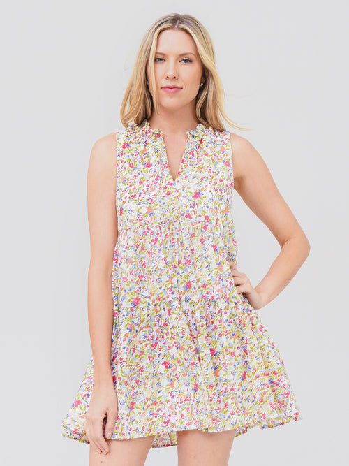 BB Dakota Women's Frills And Florals Dress