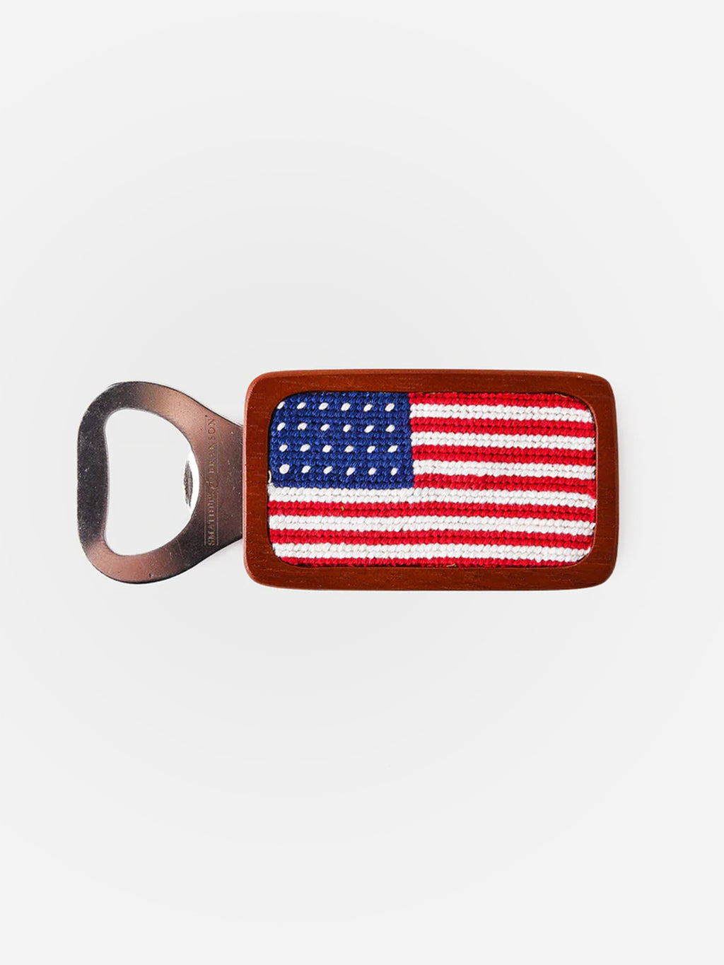 Smathers + Branson American Flag Needlepoint Bottle Opener - Saint Bernard