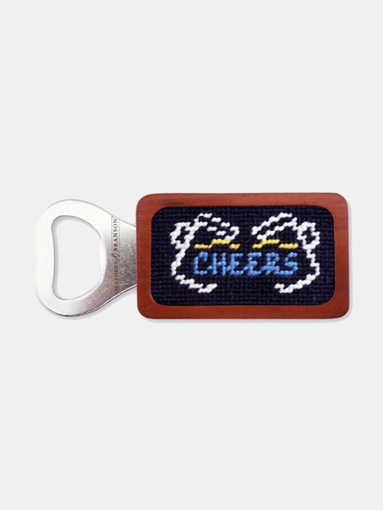 Smathers & Branson Last Call Cheers Needlepoint Bottle Opener - Saint Bernard