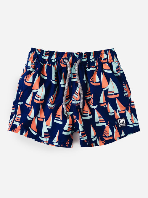 Tom & Teddy Boys' Boats Swim Trunk