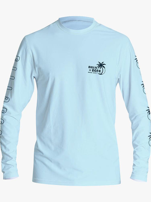 Billabong Boys’ Social Club Loose Fit Long Sleeve Rash Guard