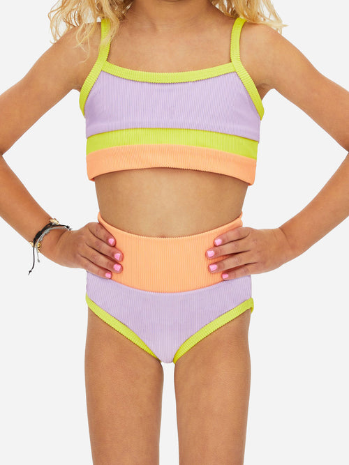 Beach Riot Girls' Little Eva Top Emmie Bottom Bikini Set