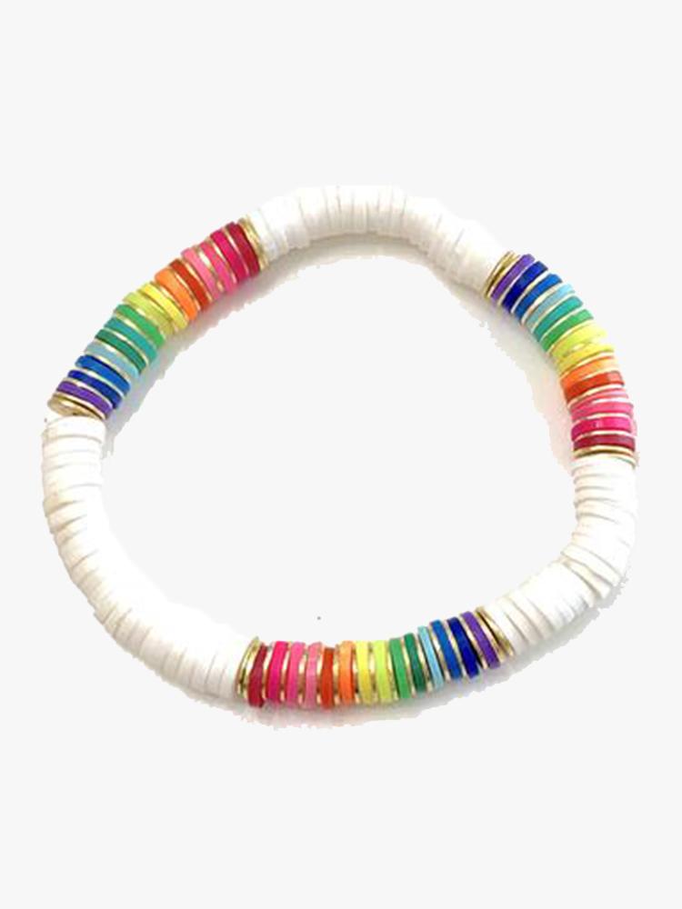 Goldenstrand Jewelry Rainbow Bright Stretchy 8 Bracelet - Saint Bernard
