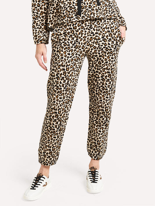 Velvet Women's Bristol Leopard Fleece Sweatpant