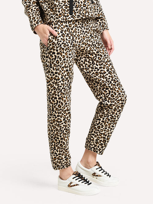 Velvet Women's Bristol Leopard Fleece Sweatpant
