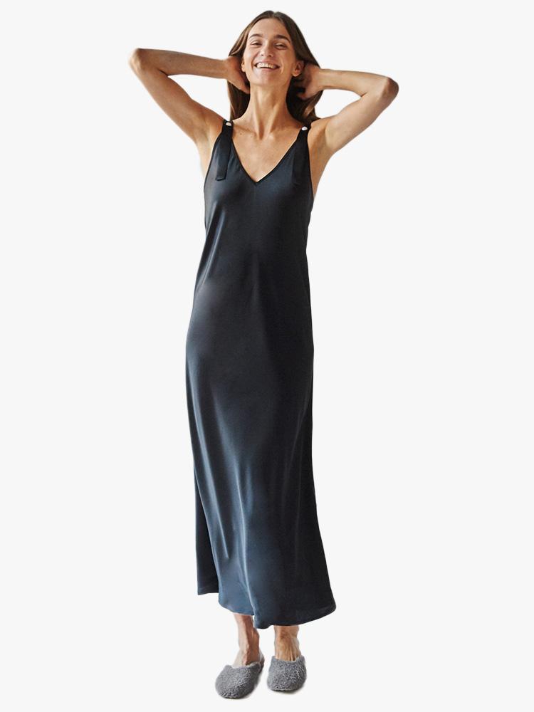 Sleeper Women’s Black Dress With Pearls - Saint Bernard