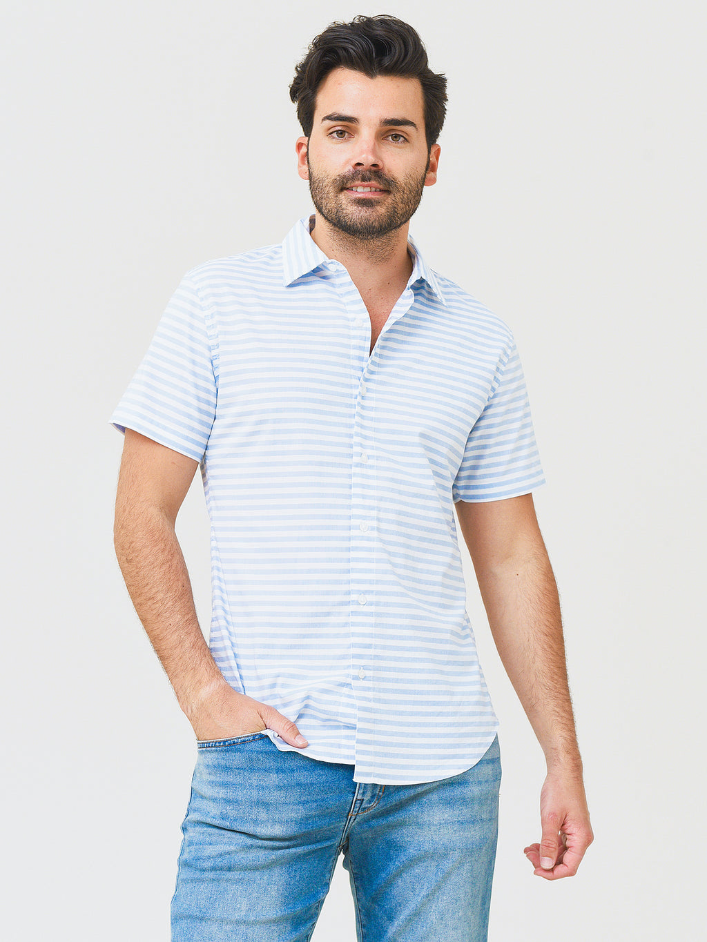 Bonobos Men's Stretch Riviera Short Sleeve Shirt - Saint Bernard