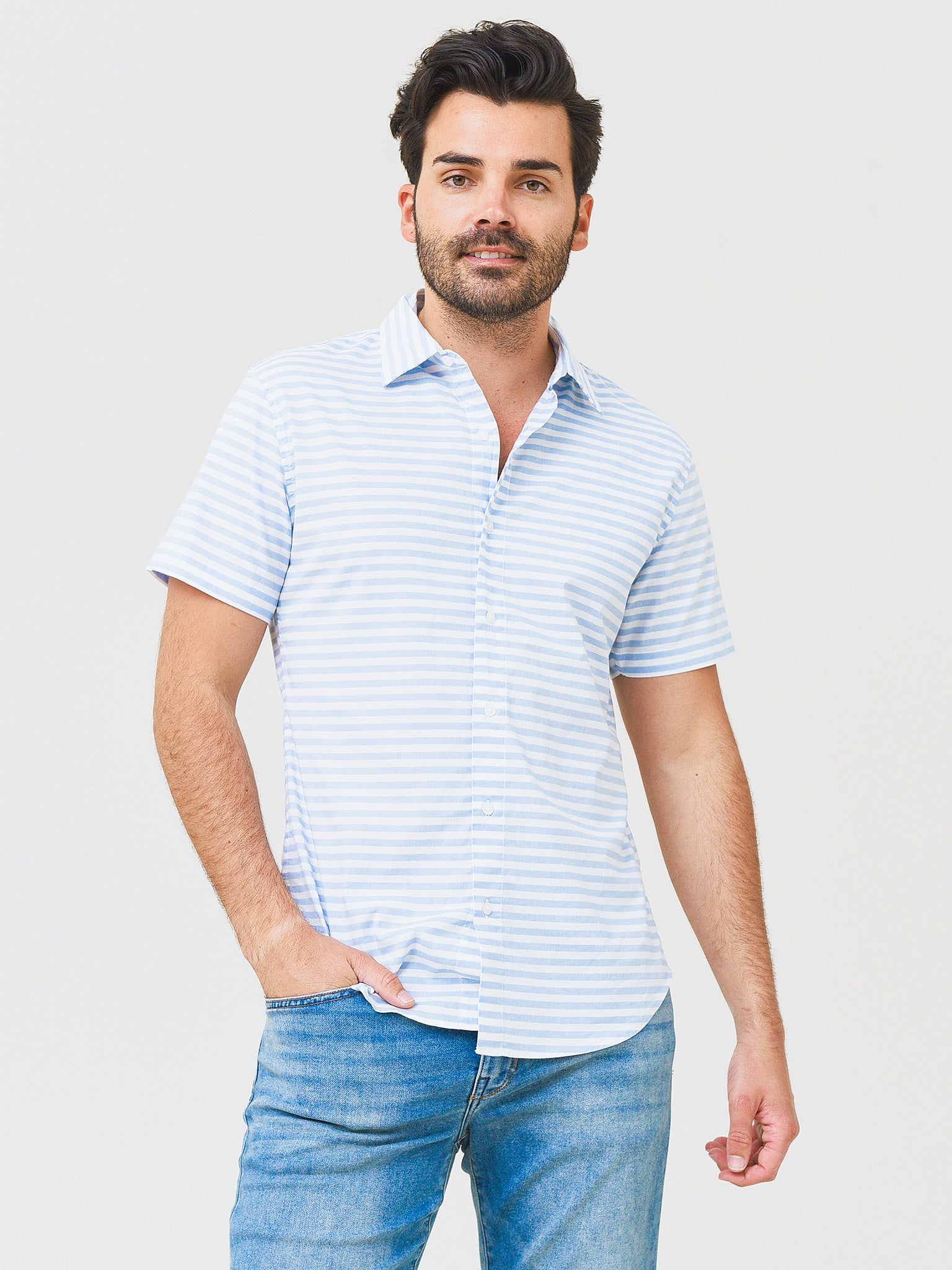 Bonobos Men's Stretch Riviera Short Sleeve Shirt - Saint Bernard