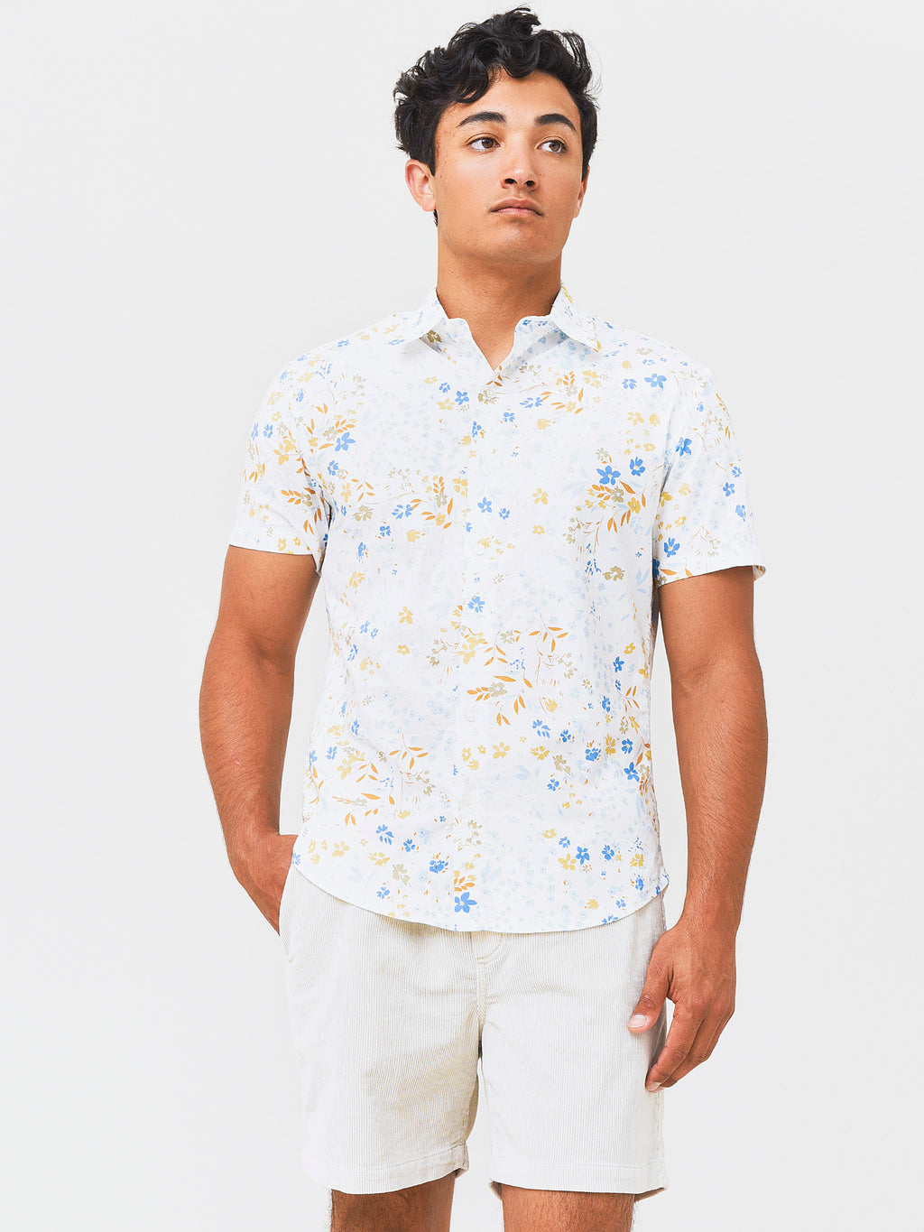 Bonobos Men's Stretch Riviera Short Sleeve Shirt - Saint Bernard