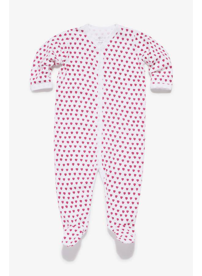 Roller Rabbit Infant Hearts Footie Pajama - Saint Bernard