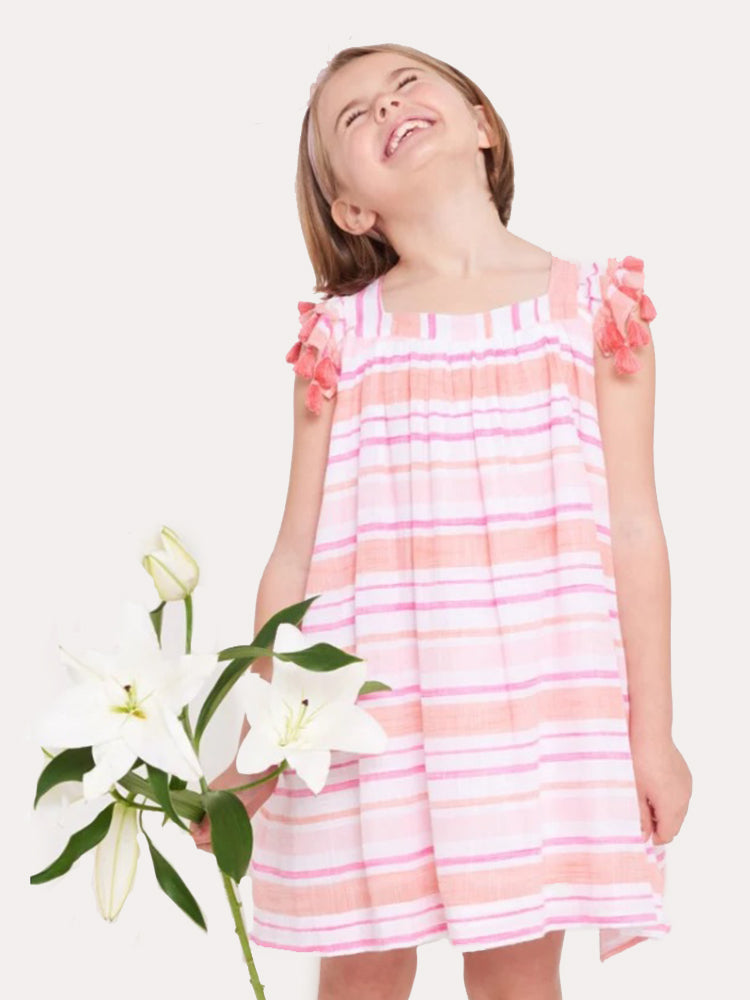 Roller Rabbit Girls' East Hampton Vickey Dress - Saint Bernard