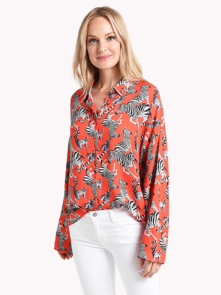 Nach Bijoux Feline Whiteness Linen Shirt - Saint Bernard