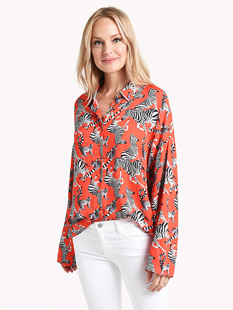 Nach Bijoux Feline Whiteness Linen Shirt - Saint Bernard