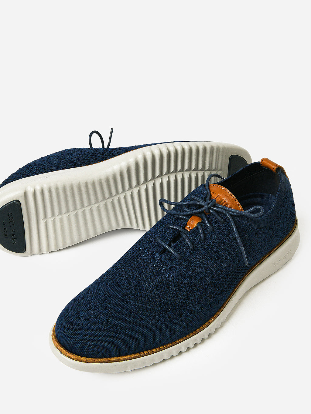 Cole Haan Men's ZerøGrand Stitchlite Wingtip Oxford - Saint Bernard