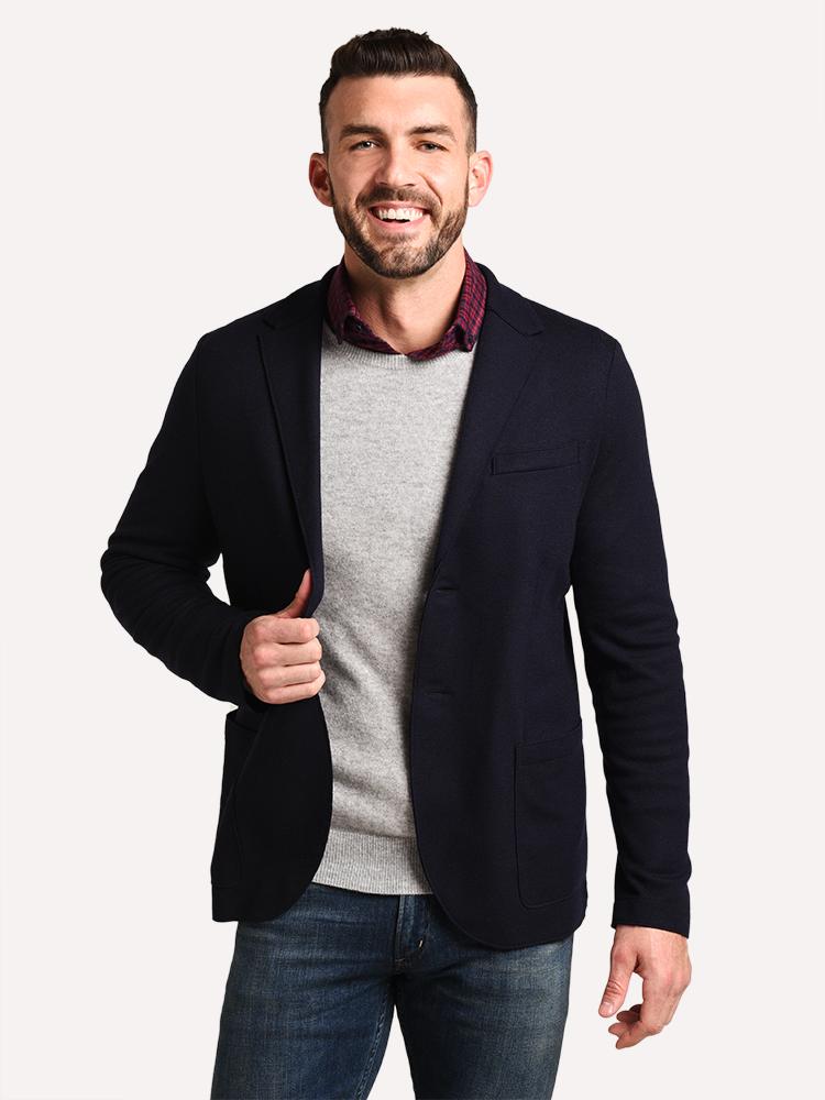 Harris Wharf London Men's 2 Button Superfine Merino Blazer - Saint Bernard
