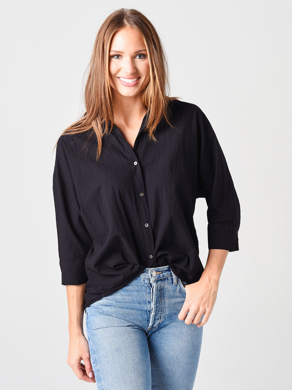 Velvet Women's Carey Woven Cotton Button-Up Shirt - Saint Bernard