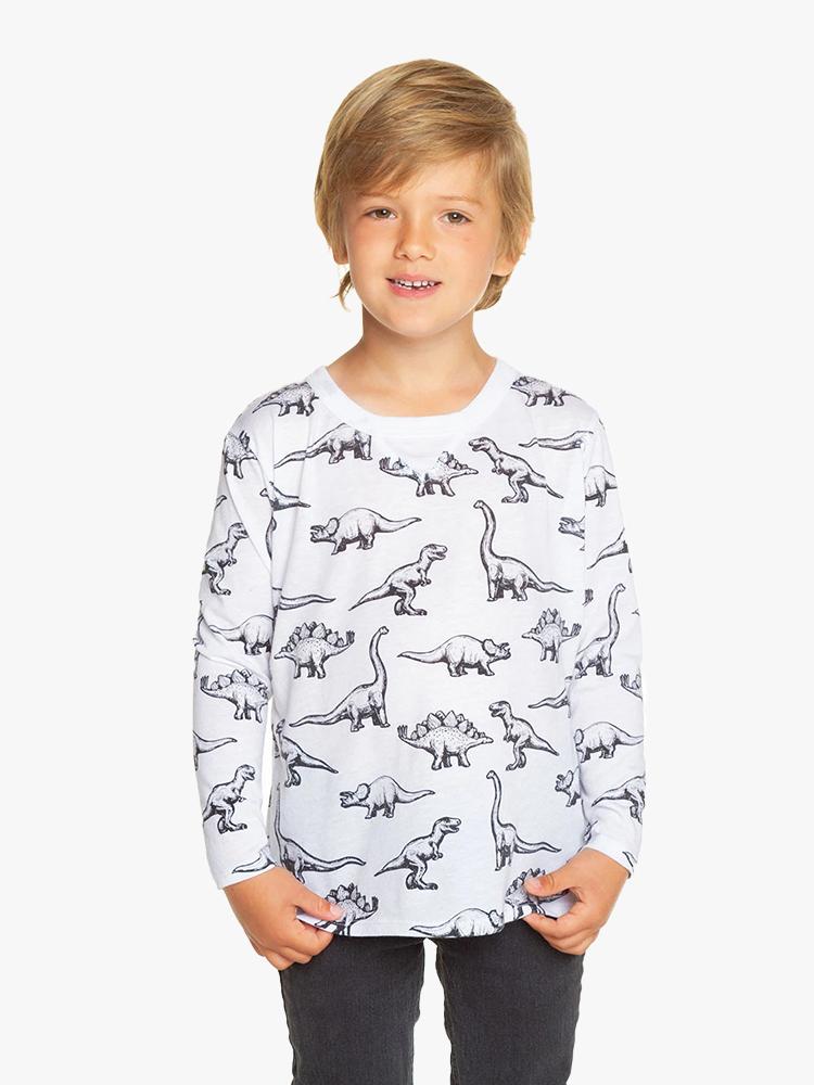 Chaser Boys' Jersey Long Sleeve Crew Neck Tee - Saint Bernard