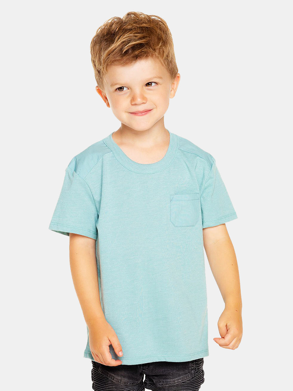Chaser Boys' Vintage Jersey Poplin Blocked Pocket Tee - Saint Bernard