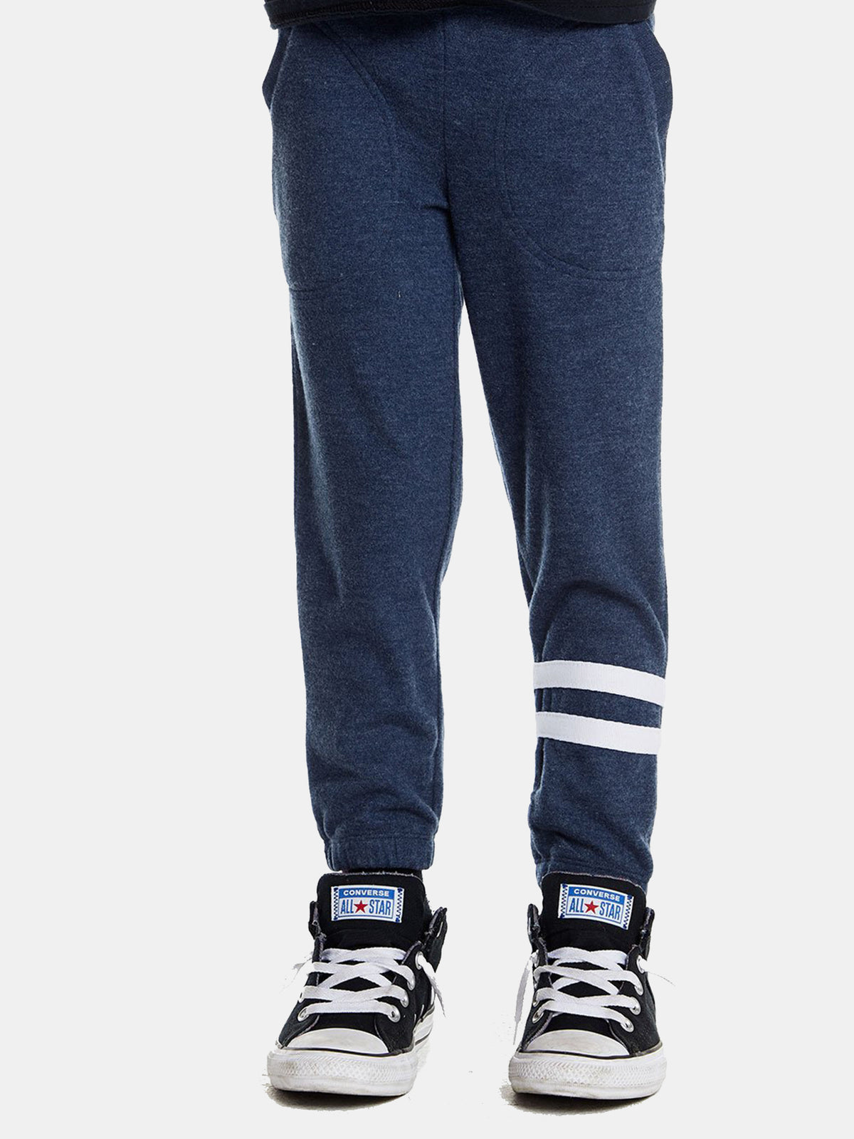 Chaser Boys' Love Knit with Strappings Lounge Pant - Saint Bernard