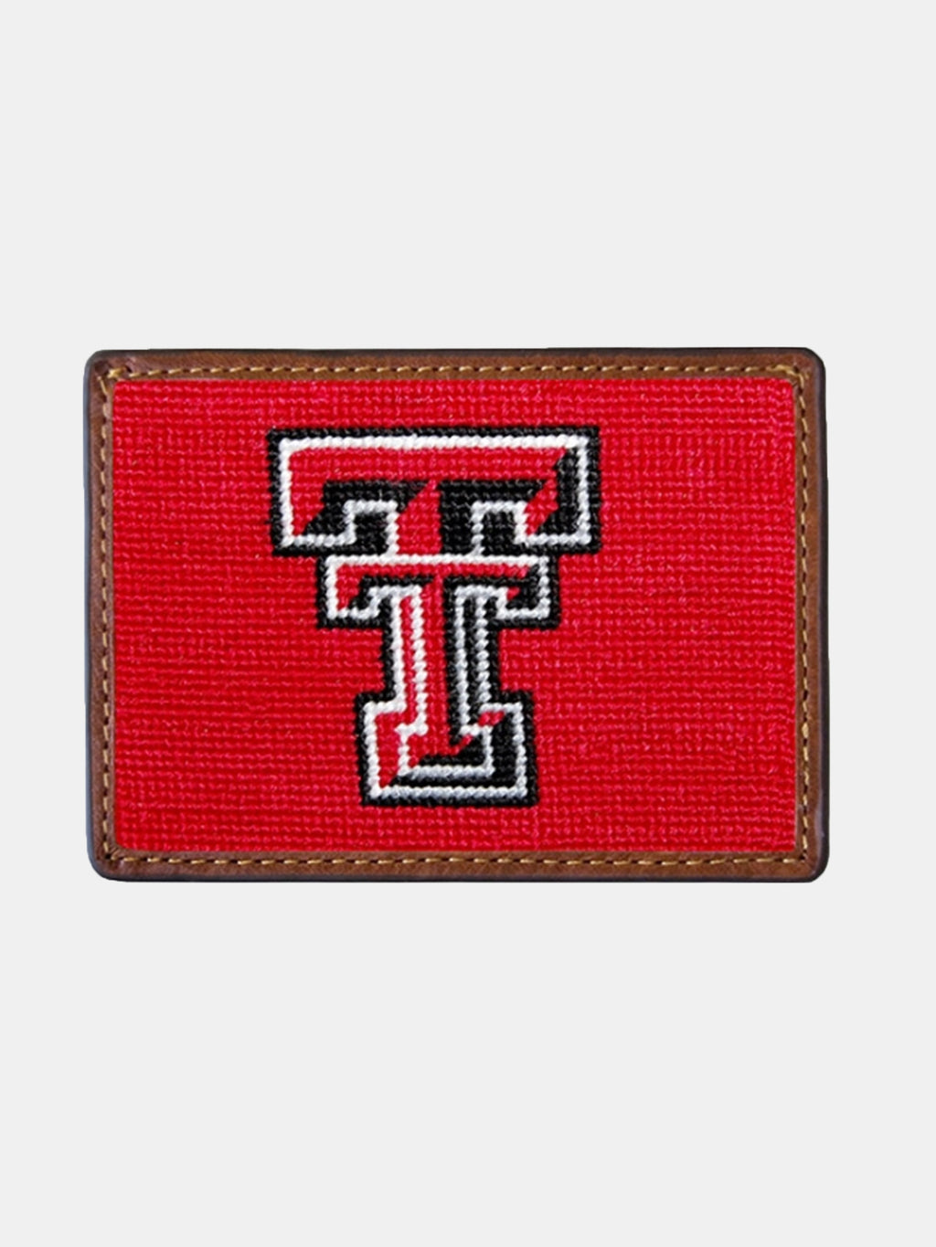 Smathers & Branson Texas Tech Needlepoint Card Wallet - Saint Bernard