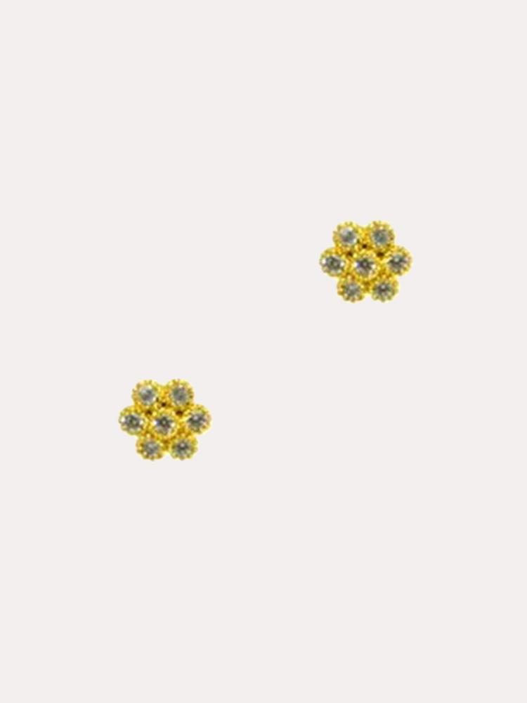 Tai CZ Flower Post Earrings - Saint Bernard