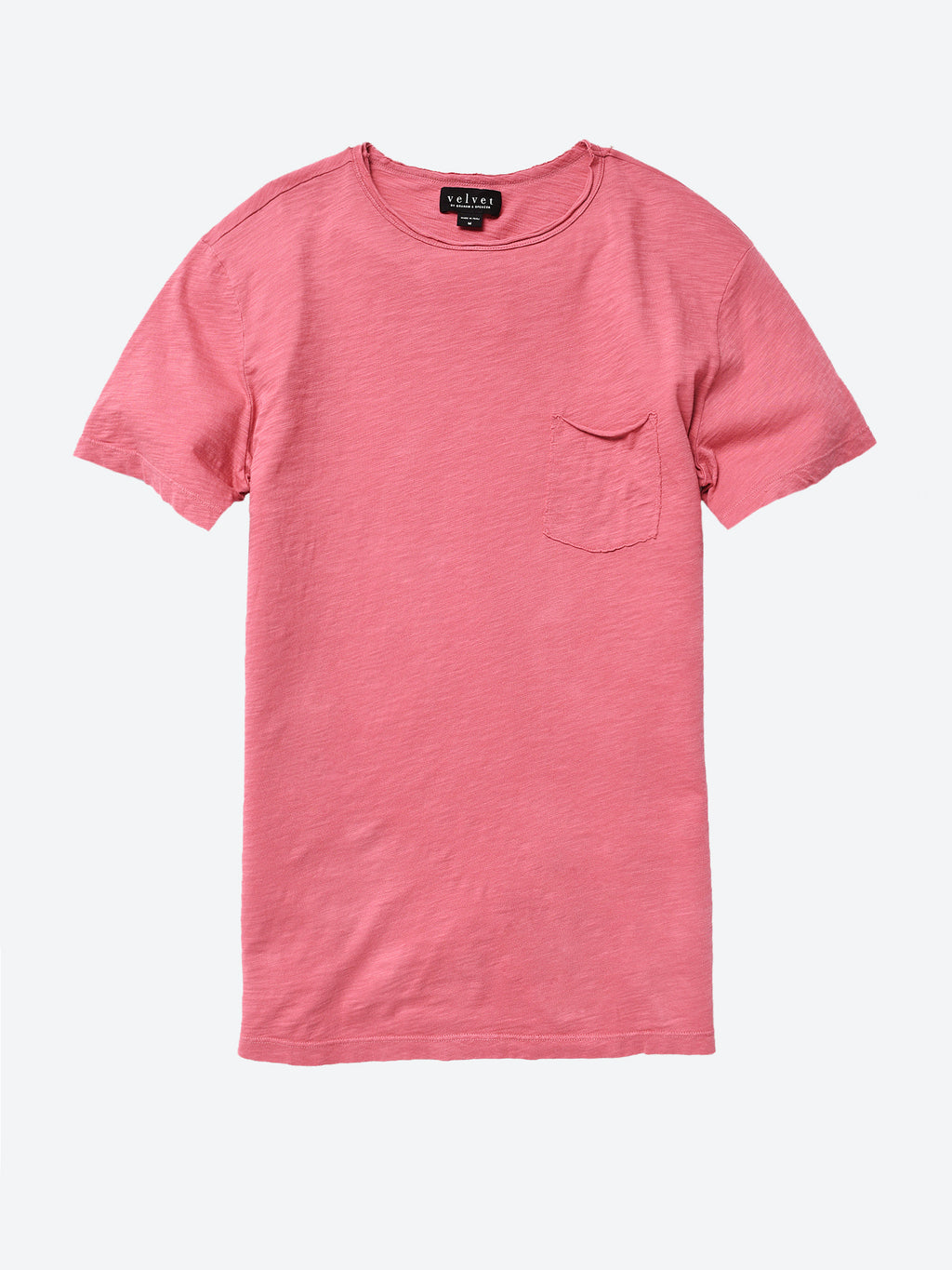 Velvet Men's Chad Raw Edge Cotton Slub Pocket Tee - Saint Bernard