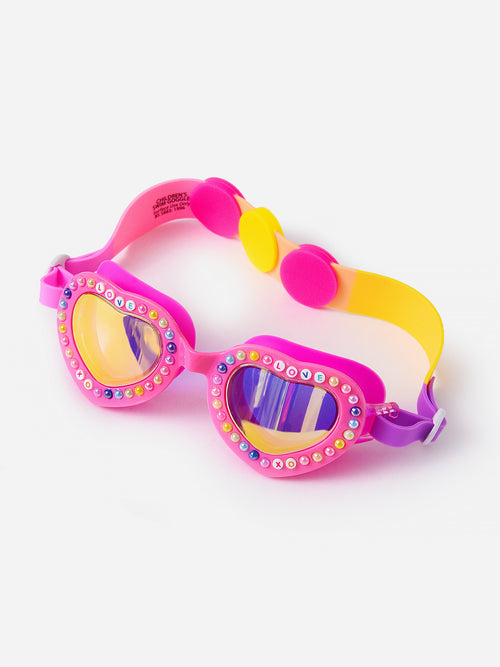 Bling 2.0 Two Hearts Charmed Swim Goggle