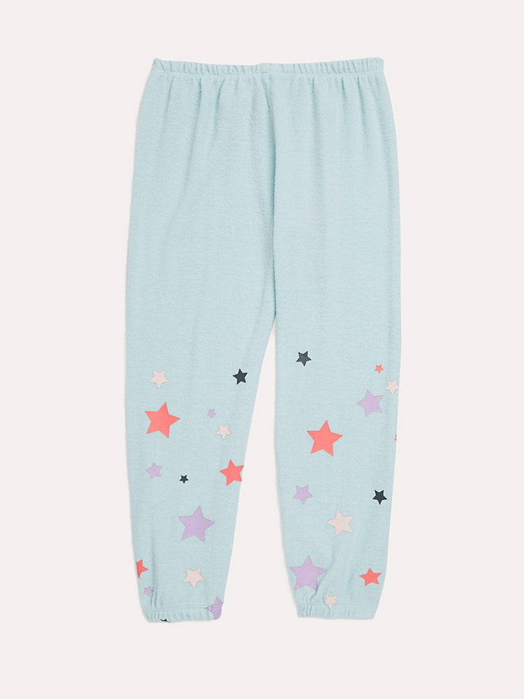 Chaser Girls' Cozy Knit Lounge Pant - Saint Bernard