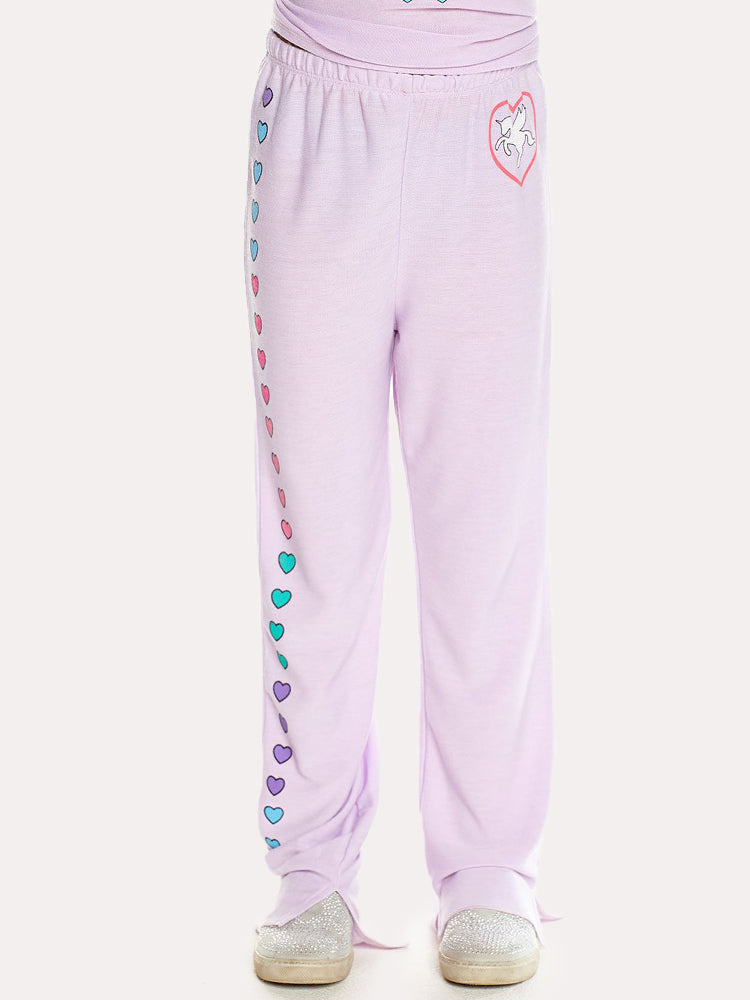 Chaser Girls' Cozy Knit Lounge Pant - Saint Bernard