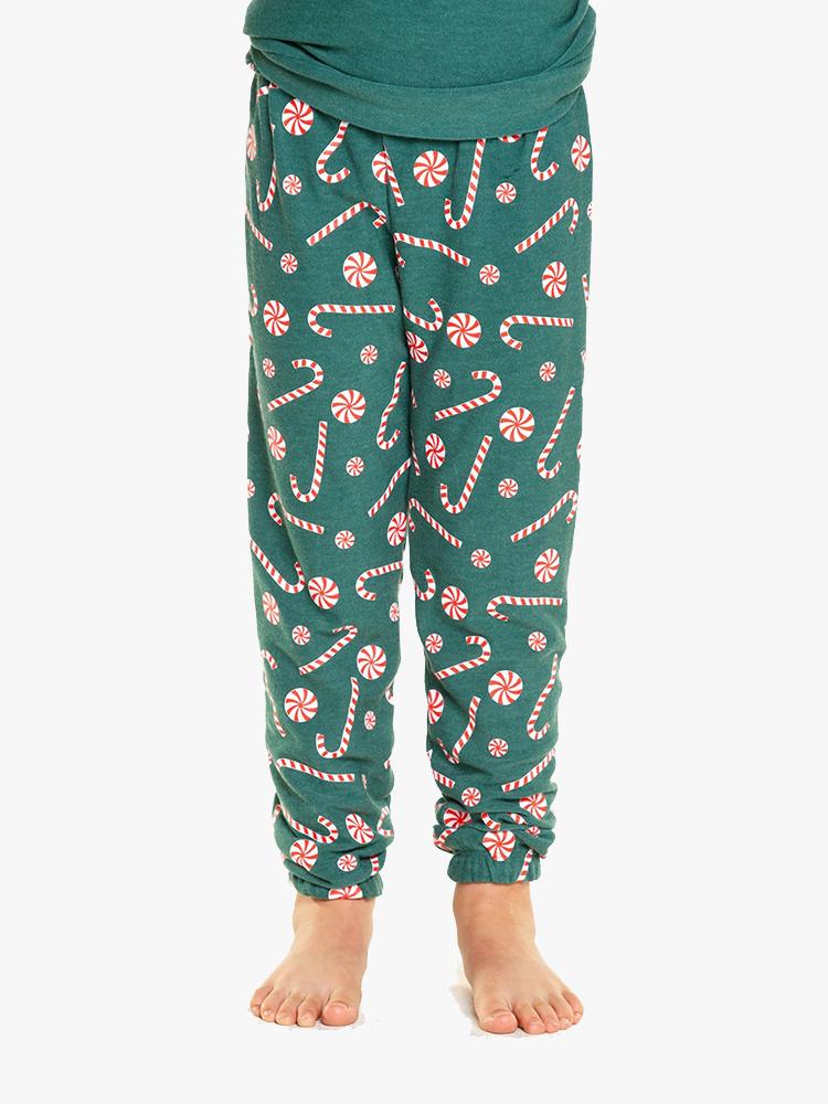 Chaser Girls' Cozy Knit Sweat Pant Camp - Saint Bernard