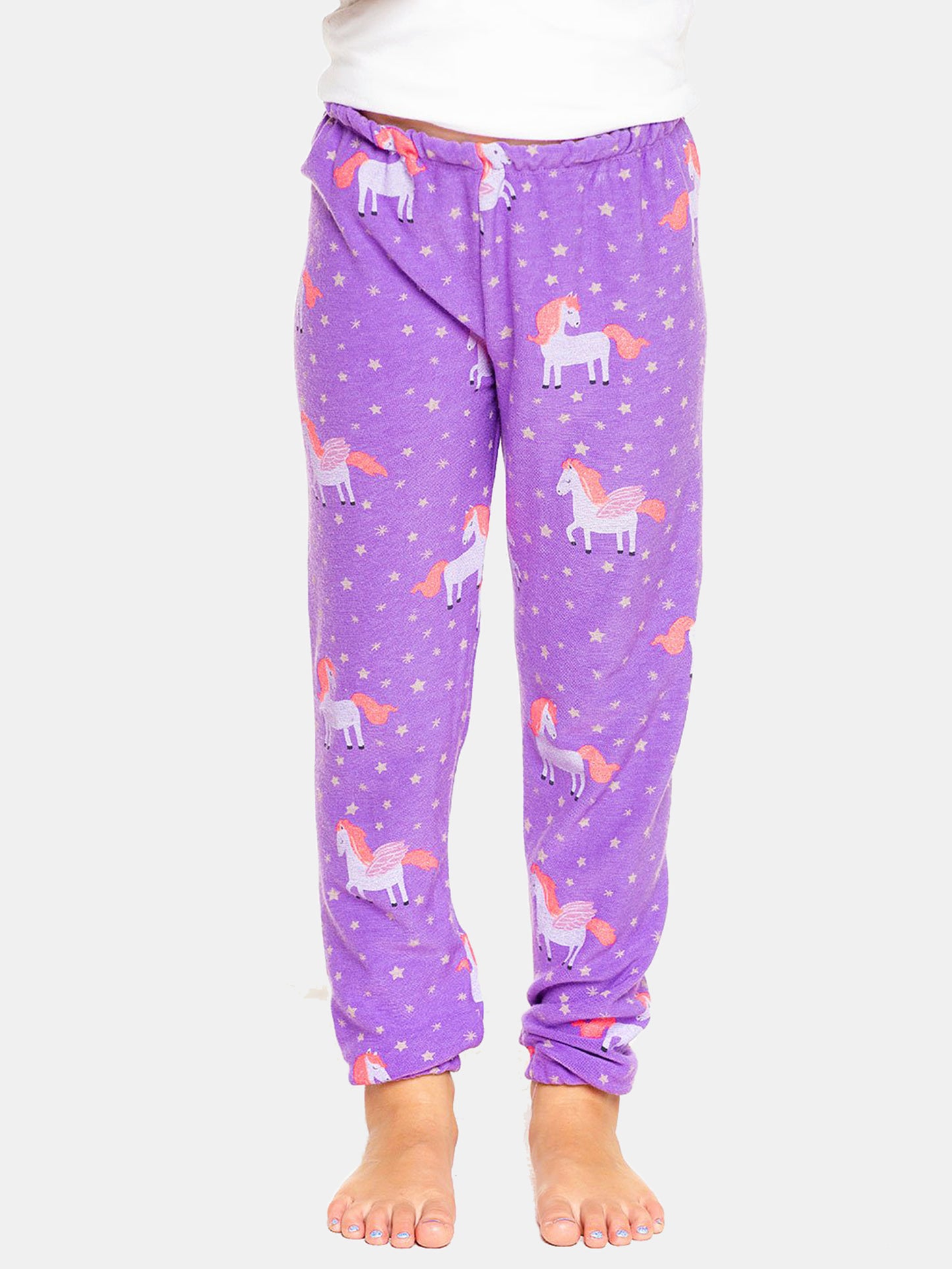 Chaser Girls' Unicorn Dream Lounge Pant - Saint Bernard