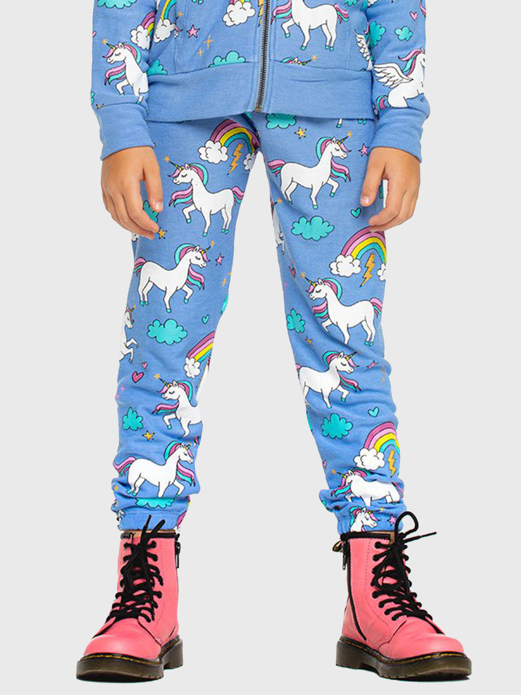 Chaser Girls' Rainbow Unicorn Pant - Saint Bernard