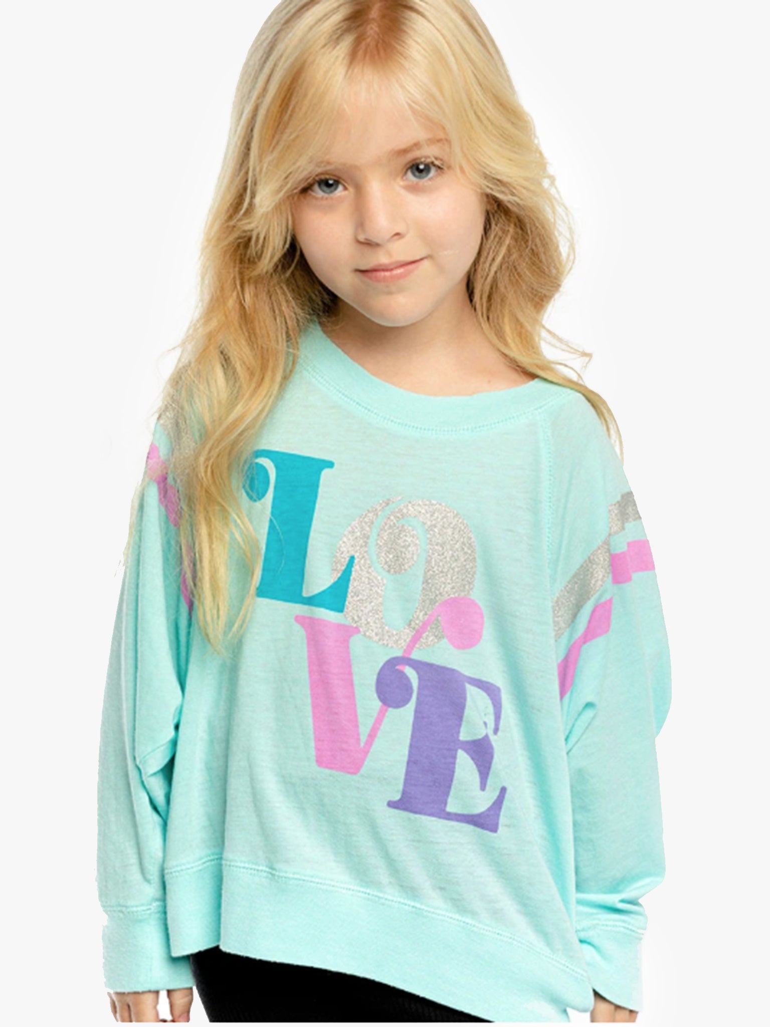 Chaser Girls' Love Vintage Jersey Raglan - Saint Bernard