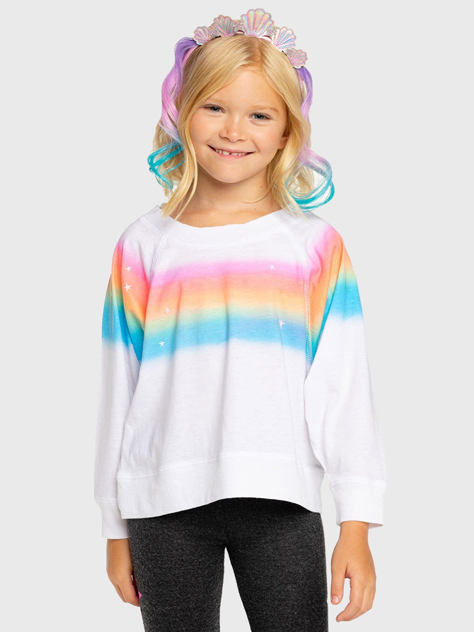 Chaser Girls' Rainbow Dream Pullover - Saint Bernard