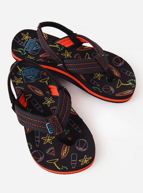 Reef Toddler Little Ahi Glow Flip Flop