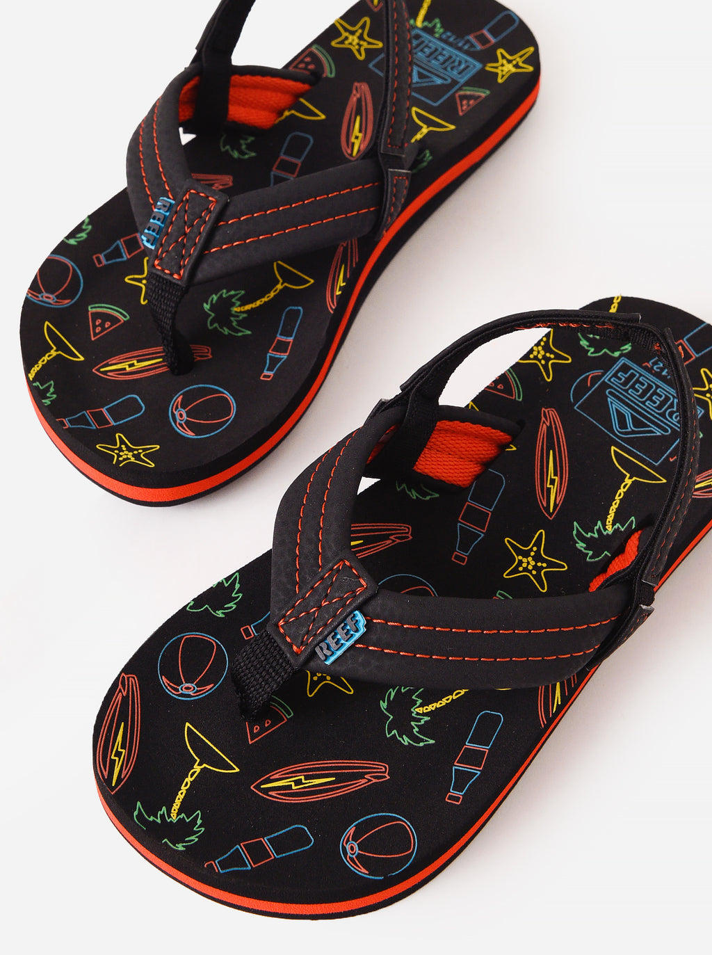 Reef Toddler Little Ahi Glow Flip Flop - Saint Bernard
