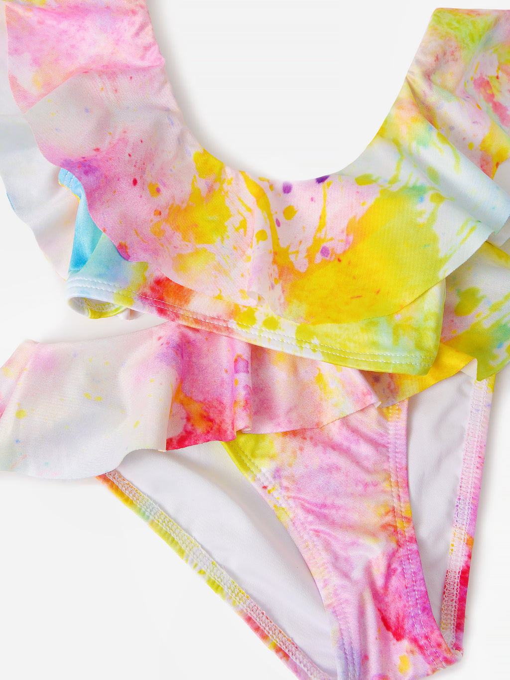 Stella Cove Girls' Low Cut Citrus Tie-Dye Bikini Set - Saint Bernard