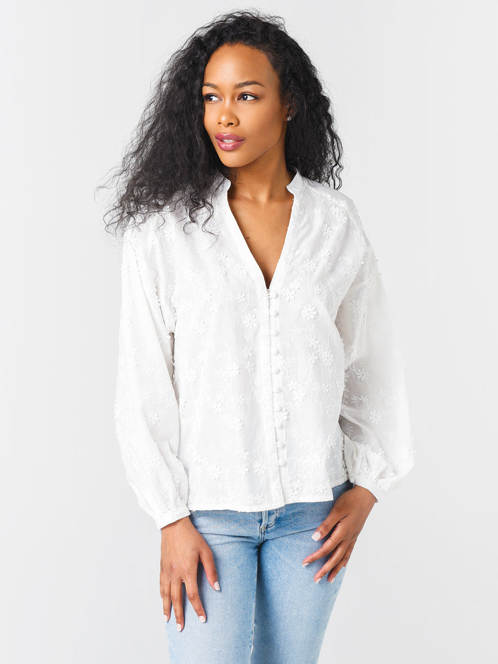Cupcakes And Cashmere Women's Acacia Blouse - Saint Bernard