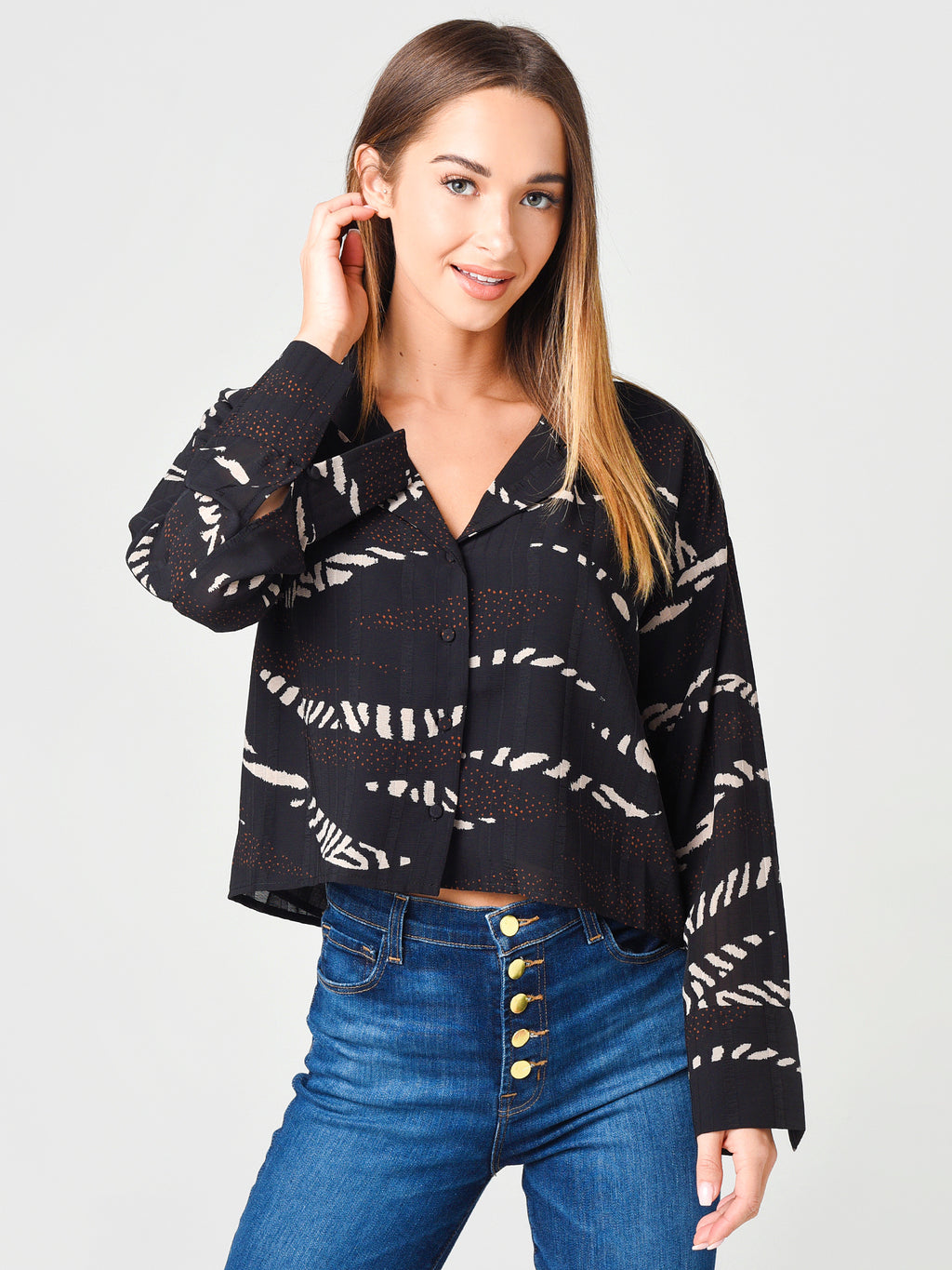 Cupcakes And Cashmere Women's Astoria Blouse - Saint Bernard